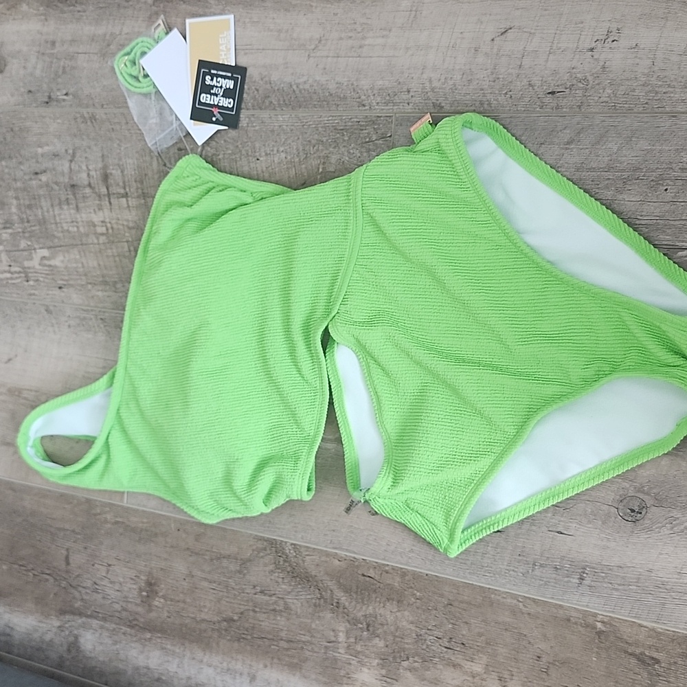Michael Kors Green Apple Swimsuit - Picture 4 of 4